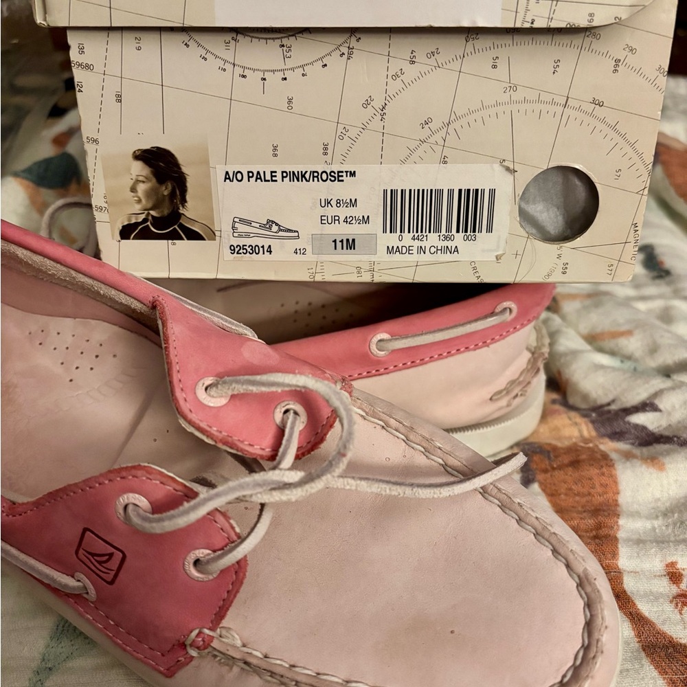Women's size 11 Pink Sperry Topsiders - Picture 3 of 7